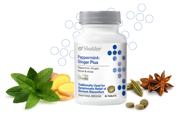 Peppermint-Ginger Plus | Soothes And Calms | Shaklee Malaysia